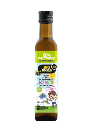Big Nature Olej z czarnuszki dla dzieci kwasy Omega 250 ml