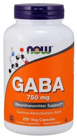 GABA - Kwas Gamma Aminomasłowy 750 mg  - 200 kapsułek