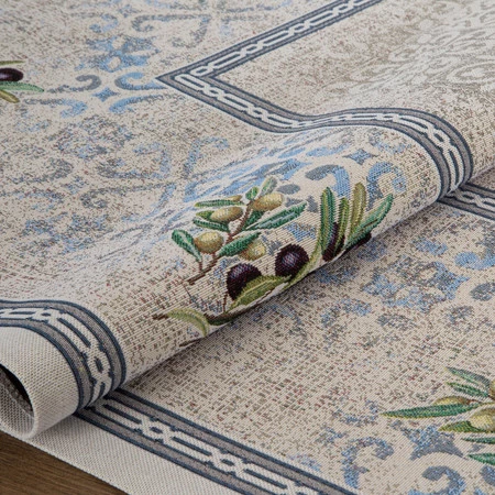 Obrus gobelinowy szerokość: 100 cm, długość: 100 cm, kolor: naturalny