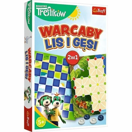 TREFL 02301 Gra Warcaby / Lis i Gęsi - Rodzina Treflików