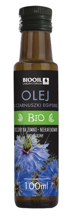 OLEJ Z CZARNUSZKI EGIPSKIEJ TŁOCZONY NA ZIMNO BIO 100 ml - BIOOIL