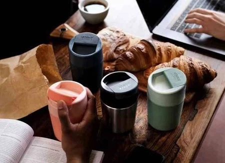 JJ - Kubek podróżny 340ml Sipp™, niebieski