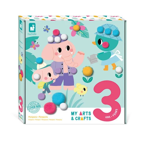 Janod Zestaw kreatywny Pompony My arts & crafts 3+