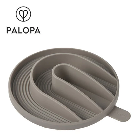 PALOPA Wkład do miski dla psa spowalniający silikonowy Yumo taupe