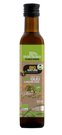 Olej z pestek dyni BIO tłoczony na zimno 500ml