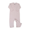 Lodger Pajacyk piżamka niemowlęca bawełniana jasny róż Basic Rib Tan r. 56