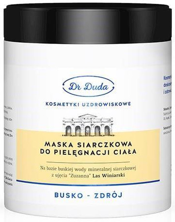 Dr Duda − Maska siarczkowa do pielęgnacji ciała − 500 g