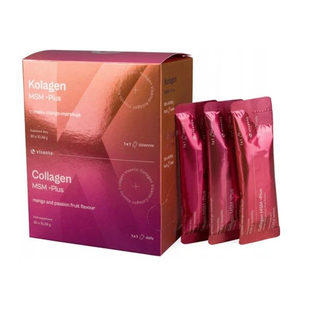 Visanto Kolagen MSM PLUS 30 saszetek smak mango-marakuja