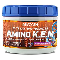 Evogen Amino K.E.M. EAA Aminokwasy 501 g smak pomarańcza