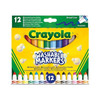 Crayola Flamastry stożkowe mazaki dla dzieci zmywalne 12szt.
