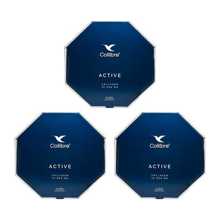 Zestaw 3x Collibre Kolagen Active Shot 60 ml x 15 szt.