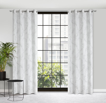 ZASŁONA GOTOWA FIORE 140 X 250 CM BIAŁY