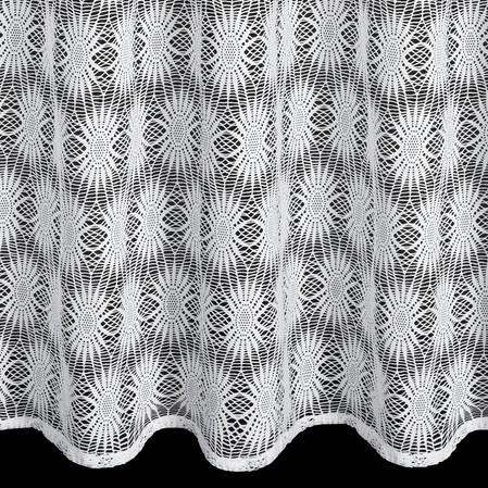 FIRANA GOTOWA ROZI 140 X 250 CM BIAŁY
