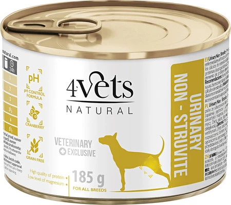4VETS Natural URINARY NON STRUVITE dla psa 185g