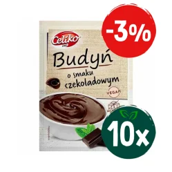 Zestaw: 10x Budyń o smaku czekoladowym bez glutenu Celiko, 40g