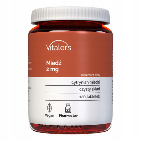 Vitalers Miedź 2 mg 120 tabl.