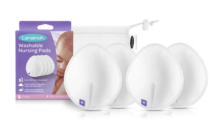 LANSINOH Wkładki laktacyjne wielokrotnego użytku 4 szt.