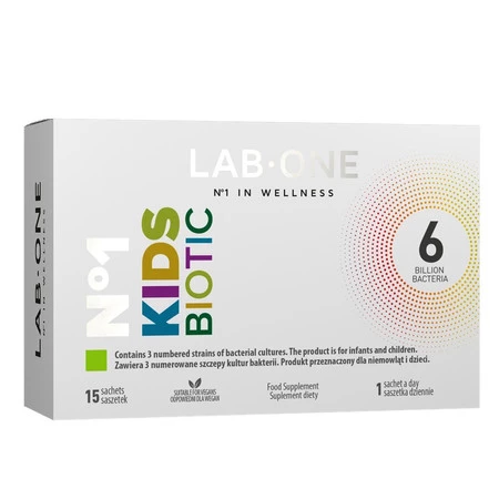 LAB ONE N°1 KidsBiotic probiotyk dla dzieci 15 saszetek