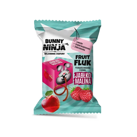 Bunny Ninja Fruit Fluk o smaku jabłko-malina 15 g