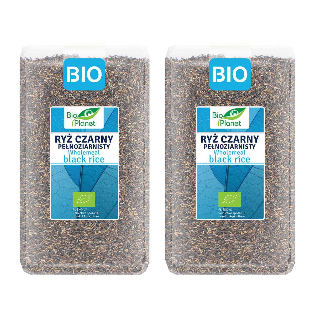Zestaw 2x Bio Planet − Ryż czarny pełnoziarnisty BIO − 1 kg - Nabea.pl