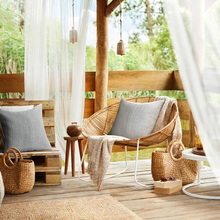 POSZEWKA GARDEN3 45 X 45 CM SREBRNY