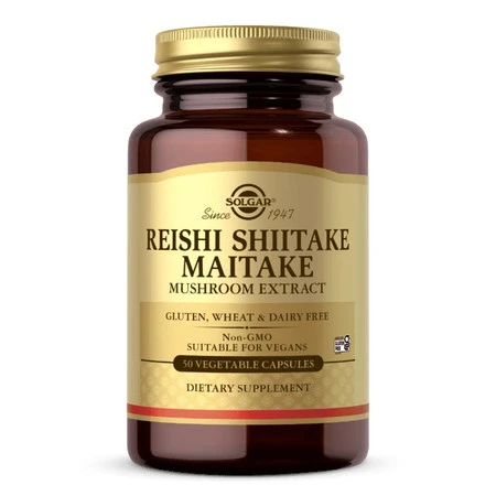 Solgar Grzyby Witalne: Reishi, Shiitake, Maitake Extract 50 kaps.