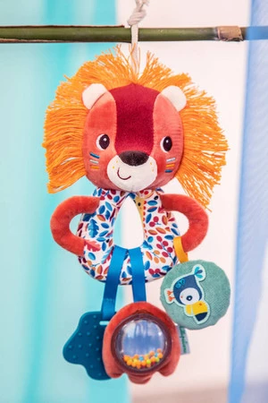 LILLIPUTIENS Grzechotka wielofunkcyjna Lew Jack 3 m+