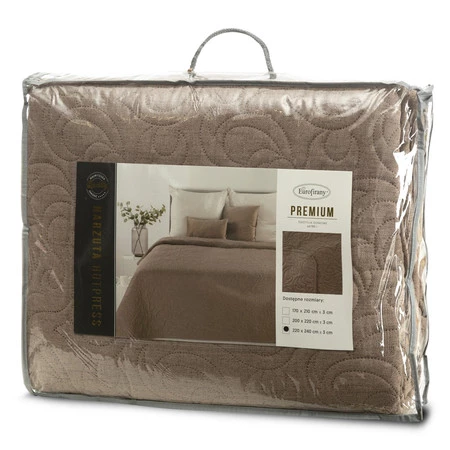 NARZUTA LEN 4 220 X 240 CM BRĄZOWY