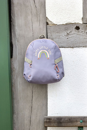 Lassig Plecak do przedszkolaTiny Outdoor Rainbow pastel lilac