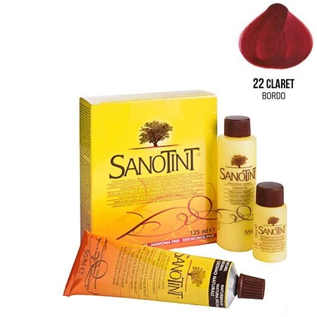 Farba do włosów Claret Bordo 22 Classic Sanotint