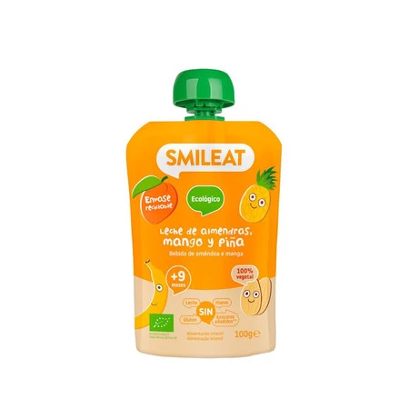 Smileat, BIO Mus z ekologicznymi migdałami, mango i ananasem, 100g