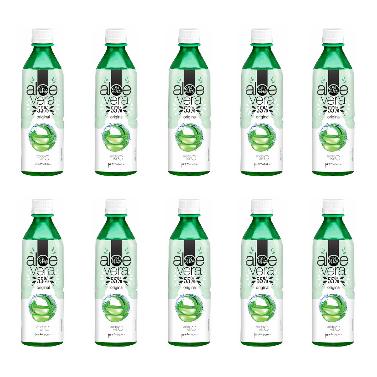 Zestaw10x Napój aloesowy oryginal 500 ml - Nabea.pl