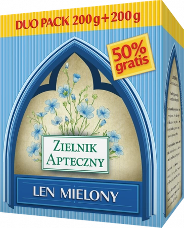 Polpharma − Len mielony − 200 g + 200 g pakiet
