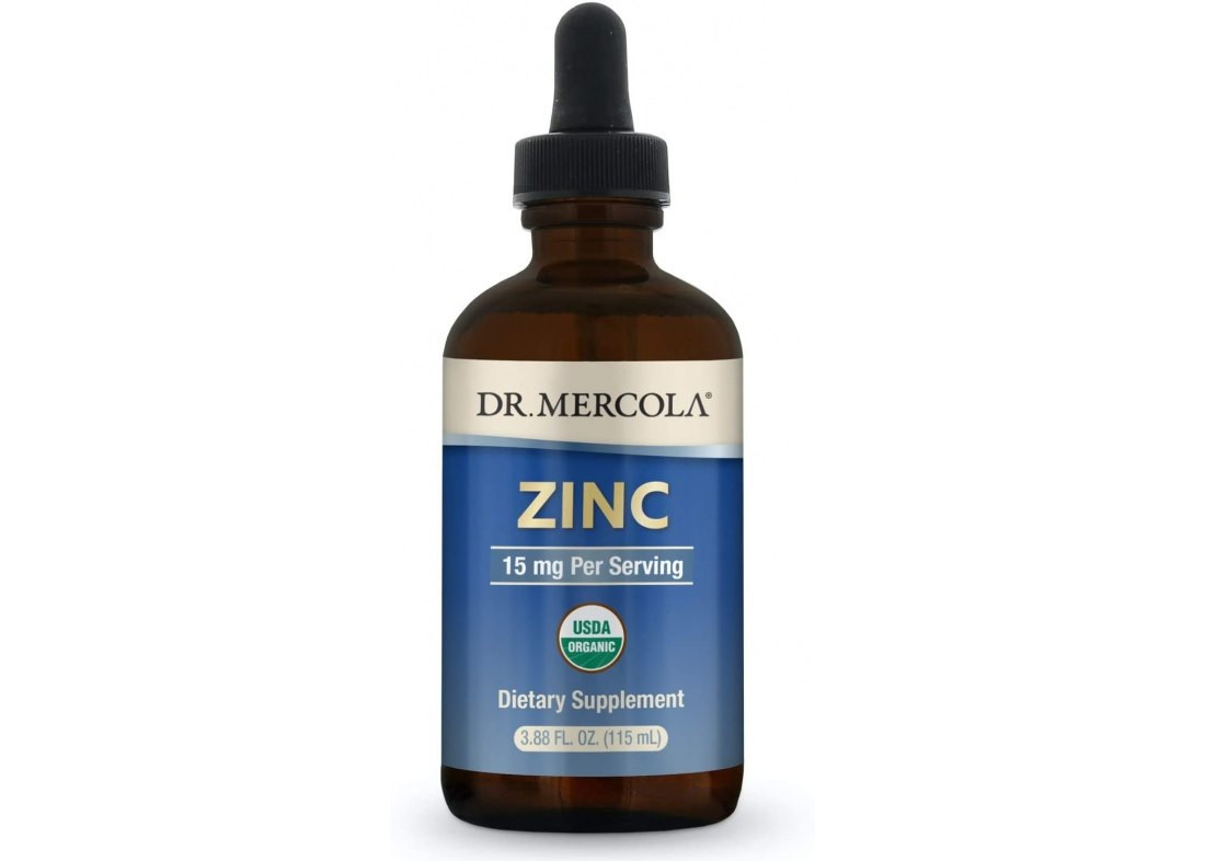 Dr. Mercola − Zinc, cynk w kroplach − 115 ml