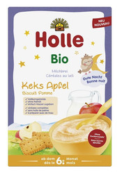 Holle Bio Kaszka Zbożowa Mleczna Ciasteczkowo - Jabłkowa 250g