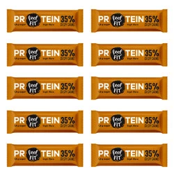 Zestaw 10x Baton proteinowy 35% Chrupiący Carmel 40 g