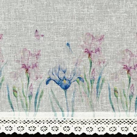 Firana gotowa Dolorez na Taśmie 150 x 30 cm, Biały