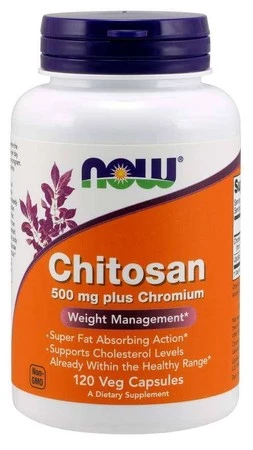 Now - Chitosan + chromium - 120 kaps