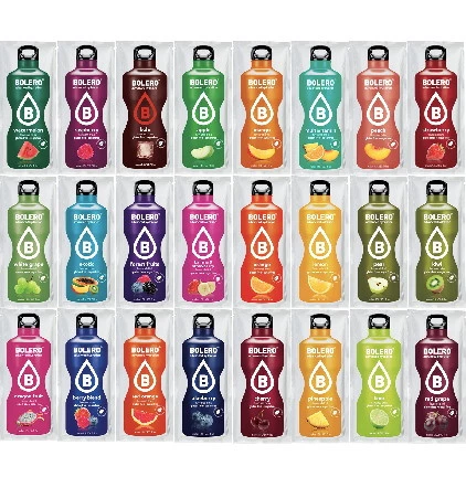 Zestaw napojów ze stewią Bolero 24 x 9g mix smaków bez cukru
