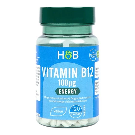 Holland & Barrett  Vitamin B12 100 mcg Witamina B12 - 120 tab.
