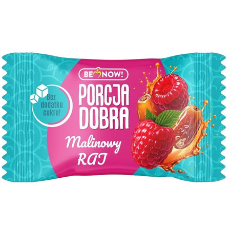 Porcja Dobra Przekąska daktylowo-malinowa bez dodatku cukrów 20 g