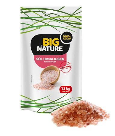 Sól himalajska różowa gruba 1,1kg Duża Paka
