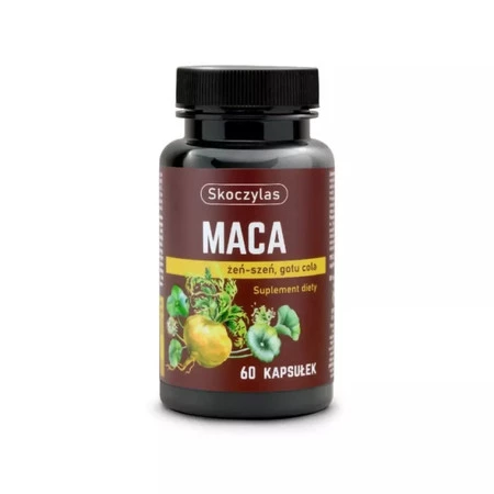 Skoczylas Maca żeń-szeń gotu cola 60 k