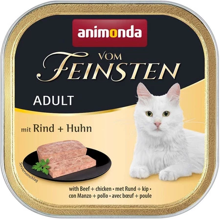 ANIMONDA Vom Feinsten Cat ADULT Wołowina Kurczak 100g