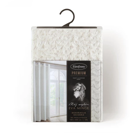 ZASŁONA GOTOWA TIFFANY 135 X 250 CM KREMOWY