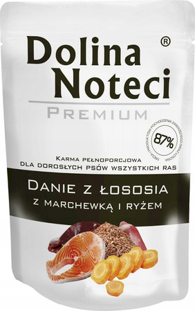 Dolina Noteci Małe Rasy – Danie Łosoś z Marchewką i Ryżem 100g