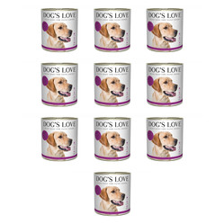 Zestaw 10x DOG'S LOVE Lamm - jagnięcina z dynią, morelą i ziemniakami (800g)