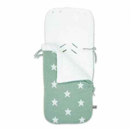 Baby's Only, Star Śpiworek do fotelika samochodowego 0+, Miętowy/Biały, WYPRZEDAŻ -50%