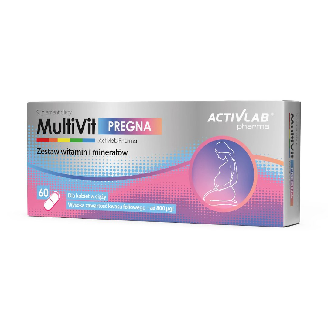 Activlab MultiVit Pregna Mulitivitamiany dla kobiet w ciąży 60 kaps. - Nabea.pl