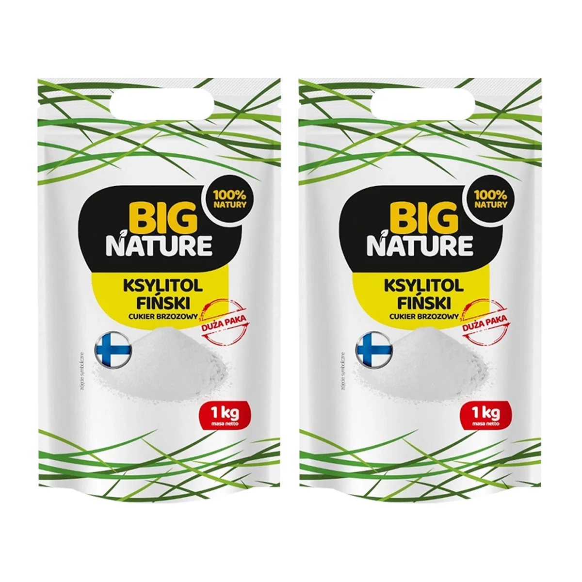 Zestaw 2x Big Nature Ksylitol Fiński 1 kg - Nabea.pl